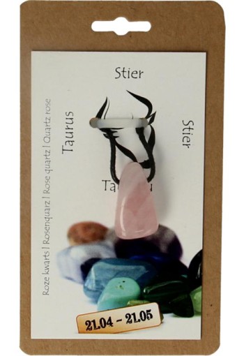 Steengoed Sterrenbeeldsteen hanger stier (1 Stuks)