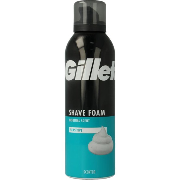 Gillette Scheerschuim sensitive (200 Milliliter)