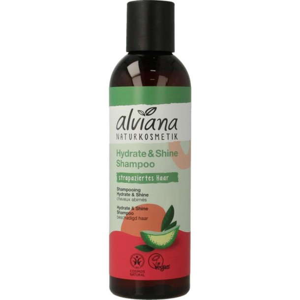 Alviana Shampoo hydrate en shine voor beschadigd haar (200 Milliliter)