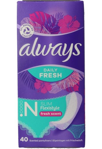 Always Inlegkruisjes daily protect fresh & scent (40 Stuks)