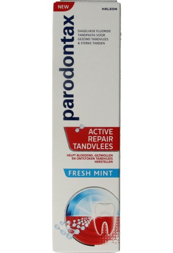 Parodontax Tandpasta active repair tandvlees fresh mint (75 Milliliter)