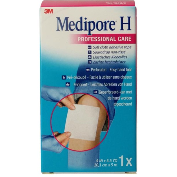 3M Medipore hechtpleister 10cm x 5m (1 Stuks)