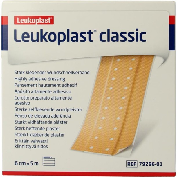 Leukoplast Classic 5m x 6cm (1 Stuks)