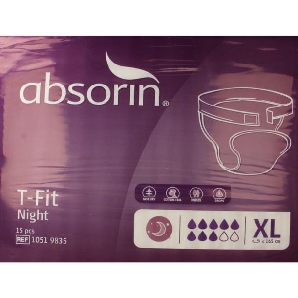 Absorin Comfort t-fit night maat XL (15 Stuks)