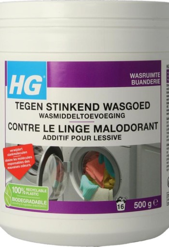 HG Wasmiddel stinkend wasgoed (500 Gram)