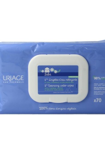 Uriage Bebe 1ere eau lingettes nettoyantes (1 Stuks)