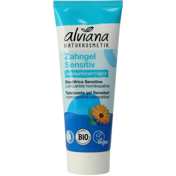 Alviana Tandpasta gel sensitief (75 Milliliter)