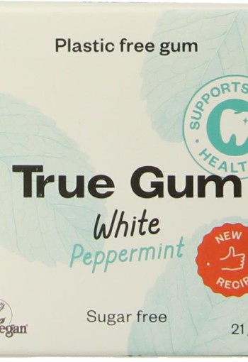True Gum White peppermint suikervrij (21 Gram)