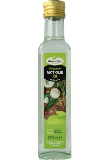 Bountiful Mct olie coconut pure - 99% caprylic bio (250 Milliliter)