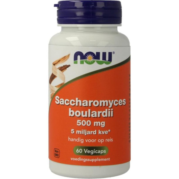 NOW Saccharomyces boulardii 500mg (60 Vegetarische capsules)