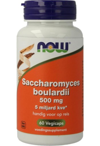NOW Saccharomyces boulardii 500mg (60 Vegetarische capsules)