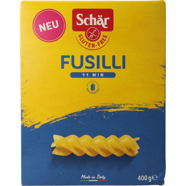 Dr Schar Pasta fusilli glutenvrij (400 Gram)