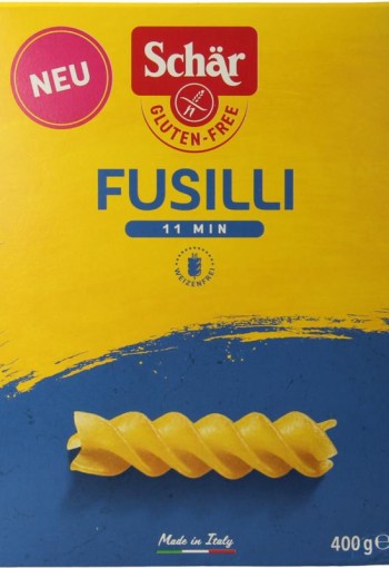 Dr Schar Pasta fusilli glutenvrij (400 Gram)