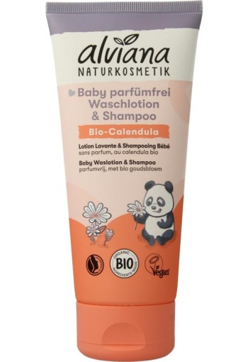 Alviana Baby waslotion en shampoo (200 Milliliter)