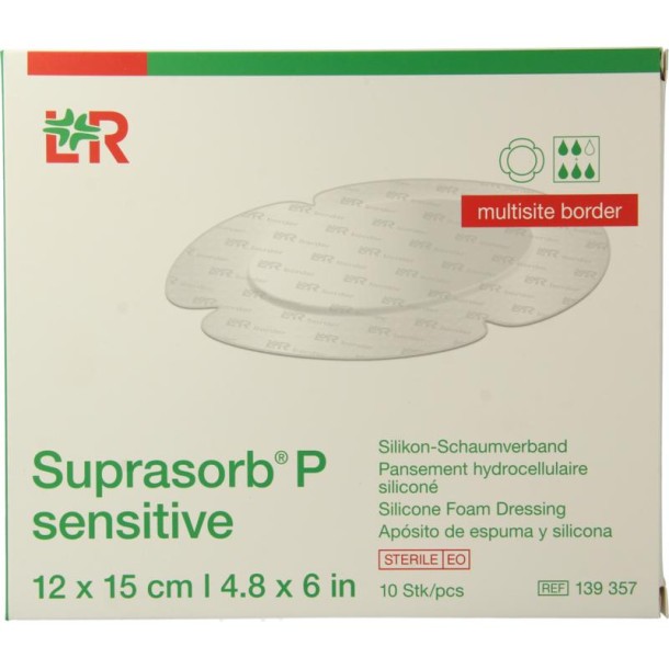 Suprasorb P sensitive multisite 12 x 15 (10 Stuks)