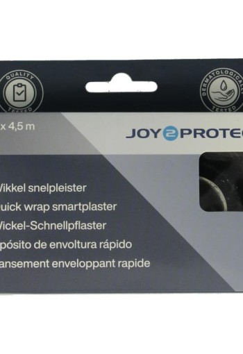 Joy2Protect Wikkel snelpleister 2.5 cm x 4.5 m (2 Rol)
