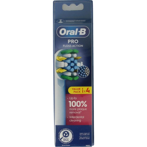 Oral B Opzetborstel floss action 4 Stuks