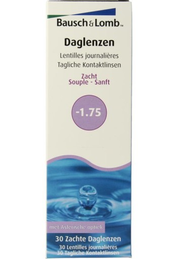 Bausch & Lomb Daglenzen -1.75 (30 Stuks)