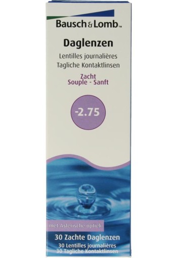 Bausch & Lomb Daglenzen -2.75 (30 Stuks)
