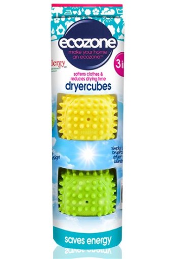 Ecozone Dryercubes was droog ballen (2 Stuks)