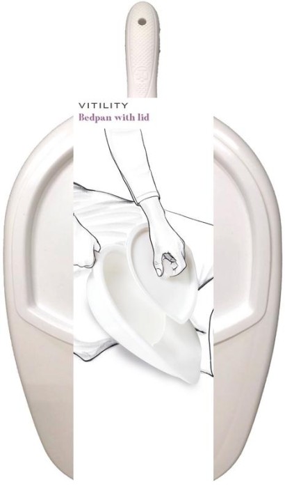 Vitility Bedpan met deksel (1 Stuks)
