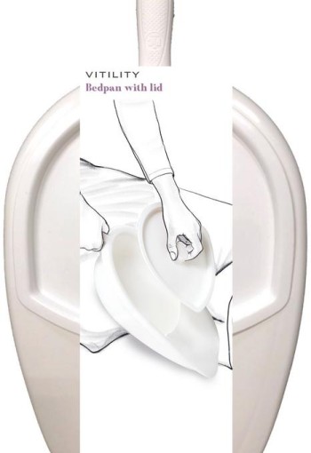 Vitility Bedpan met deksel (1 Stuks)
