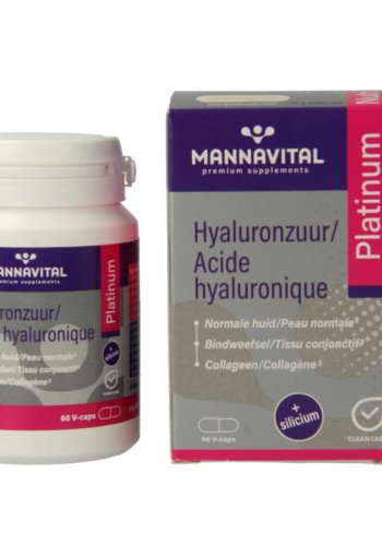 Mannavital Hyaluronzuur platinum (60 Capsules)