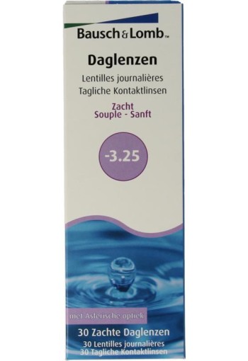 Bausch & Lomb Daglenzen -3.25 (30 Stuks)