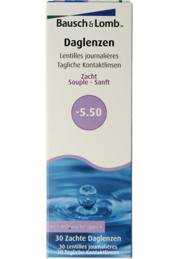 Bausch & Lomb Daglenzen -5.50 (30 Stuks)