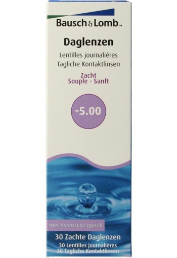Bausch & Lomb Daglenzen -5.00 (30 Stuks)