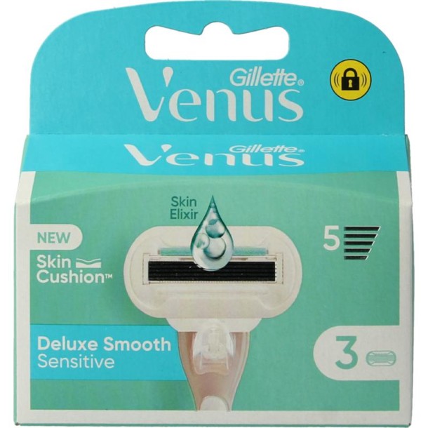 Gillette Venus deluxe sensitive mesjes 3 Stuks