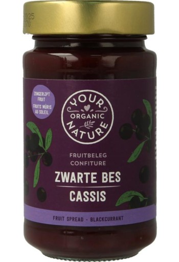 Your Organic Nat Fruit beleg zwarte bes bio (250 Gram)