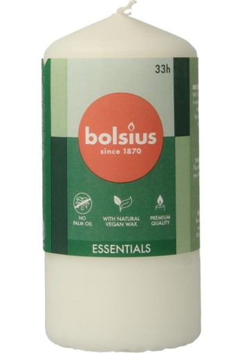 Bolsius Stompkaars 120/58 cloudy white (1 Stuks)