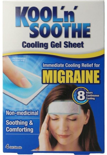 Kool'n'soothe Migraine gelstrips (2 Stuks)