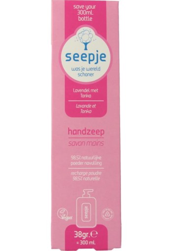 Seepje Handzeep lavendel & tonka navulling (38 Gram)
