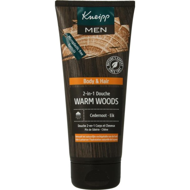Kneipp Men body & hair 2-in-1 douche warm woods (200 Milliliter)