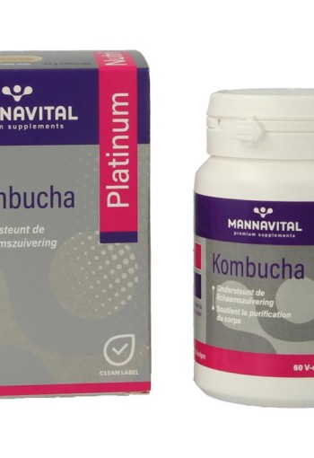 Mannavital Kombucha platinum (60 Vegetarische capsules)