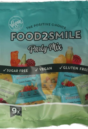 Food2Smile Party mix uitdeelzak 9 zakjes (180 Gram)