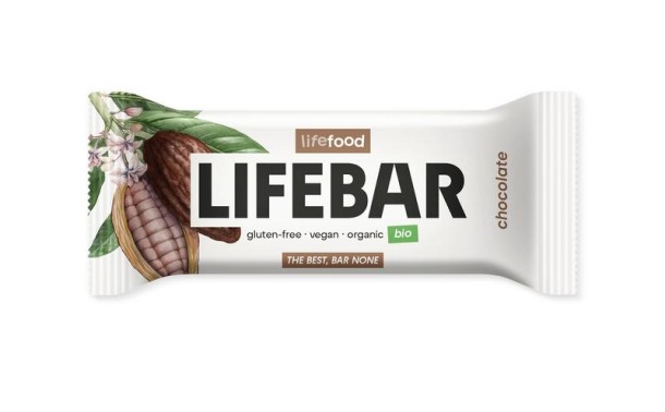 Lifefood Lifebar chocolade bio raw (40 Gram)