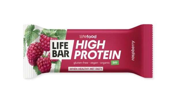 Lifefood Lifebar proteine framboos bio (40 Gram)