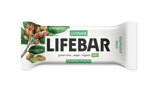 Lifefood Lifebar chia pistachio bio raw (40 Gram)