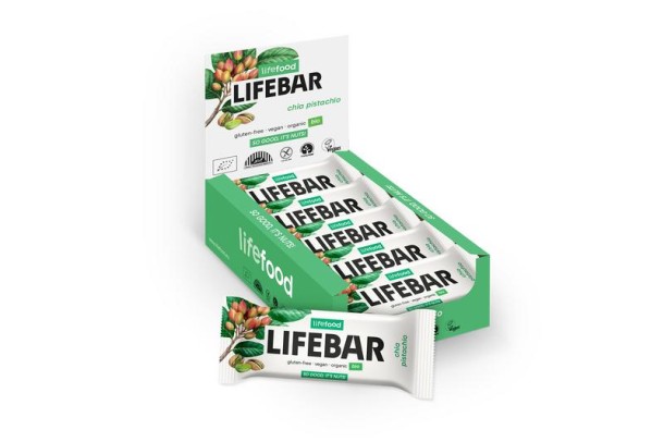Lifefood Lifebar chia pistachio bio raw (40 Gram)