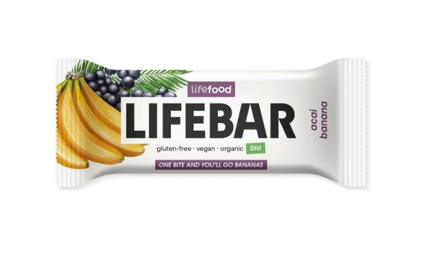 Lifefood Lifebar acai banana bio raw (40 Gram)