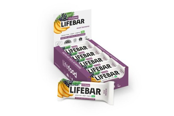 Lifefood Lifebar acai banana bio raw (40 Gram)