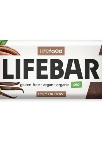 Lifefood Lifebar inchoco chocolade vanille raw bio (40 Gram)