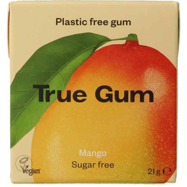True Gum Mango suikervrij (21 Gram)