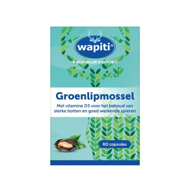 Wapiti Groenlipmossel extract (60 Capsules)