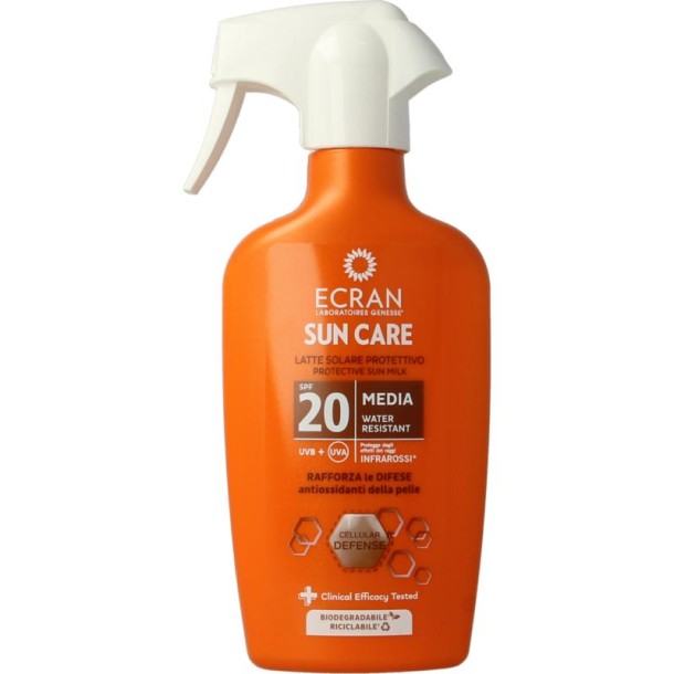 Ecran Sun care milk sprayflacon SPF20 (300 Milliliter)