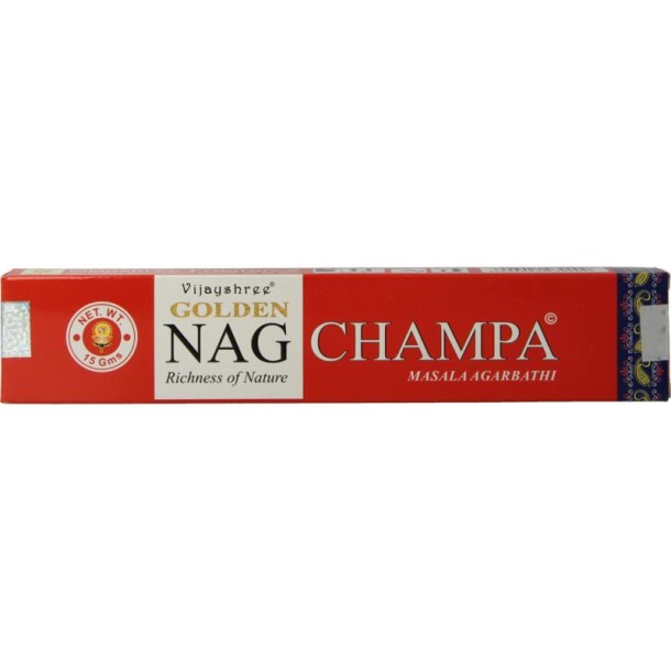 Nag Champa Wierookstokjes golden nag champa incense (15 Gram)