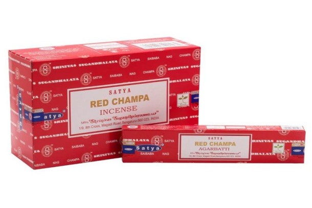 Nag Champa Wierookstokjes satya red champa (15 Gram)